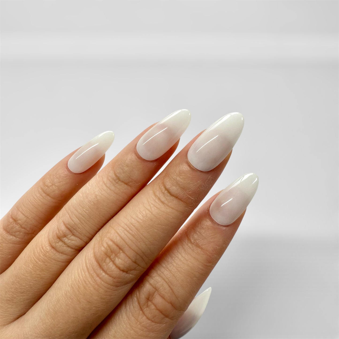 Milky White Nail Set