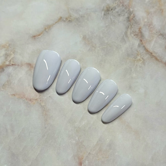 White Grey Nail Set