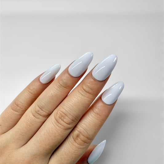 White Grey Nail Set