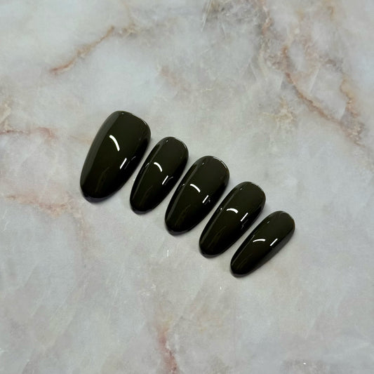 Dark Grey Nail Set